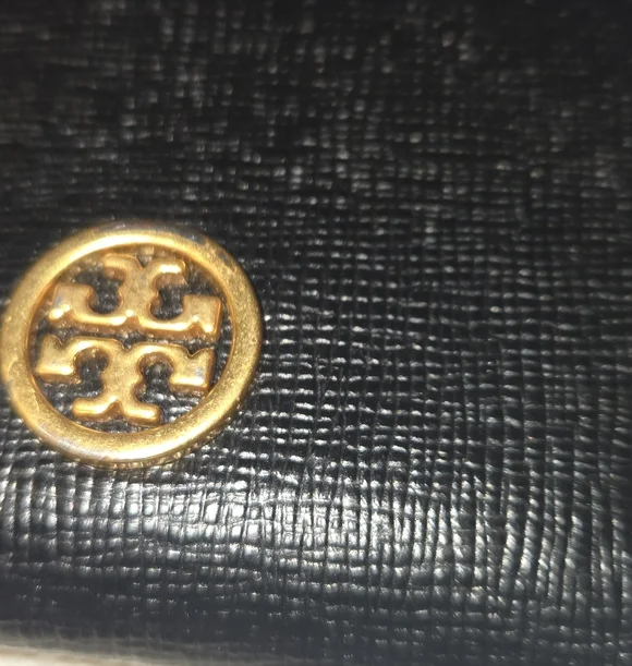 FINAL PRICE ✨️ Tory Burch ROBINSON Black Leather DISCONTINUED Card Holder Wallet - Picture 4 of 8